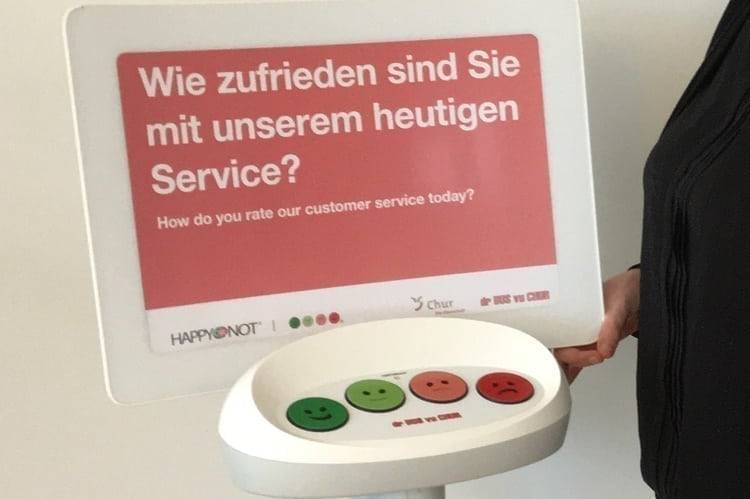 «Smileys drücken» bei der Stadtbus Chur AG