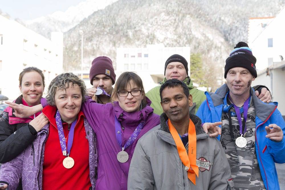 Testlauf für die Special Olympics in Brambrüesch