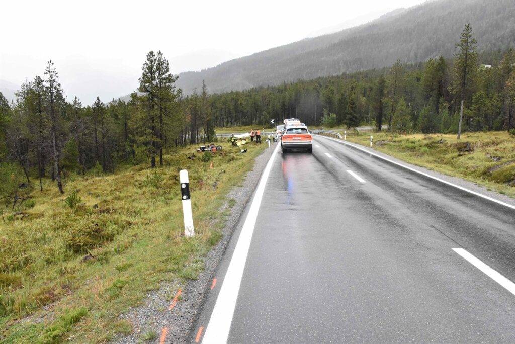 Motorradfahrer bei Selbstunfall verletzt