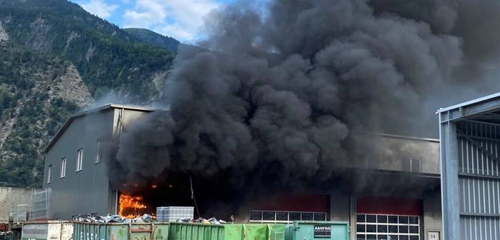 Brand in Trimmiser Entsorgungsanlage