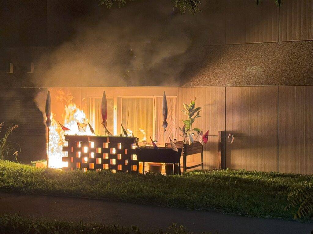 Gasgrill in Brand geraten