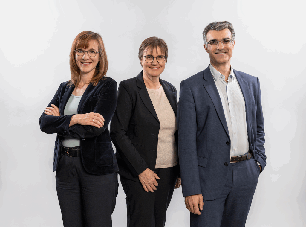 Carmelia Maissen, Marcus Caduff – und Aita Zanetti für den Regierungsrat