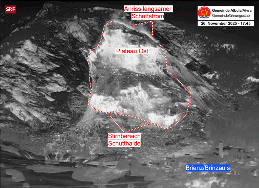 Brienz: Plateau Ost hat sich selbst zerlegt
