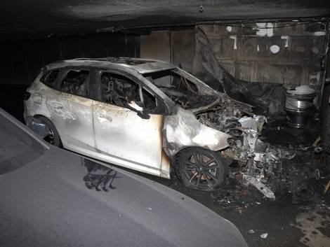 Brand in Tiefgarage