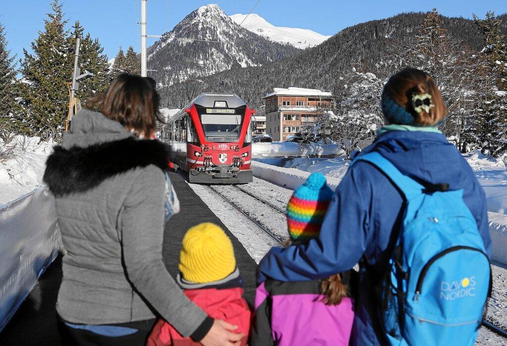 Wieder RhB-Shuttlezüge während des WEFs