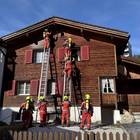 Brand an Hausfassade in Grüsch